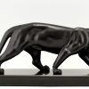 Art Deco sculpture of a panther