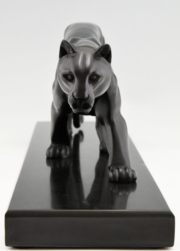 Art Deco sculpture of a panther