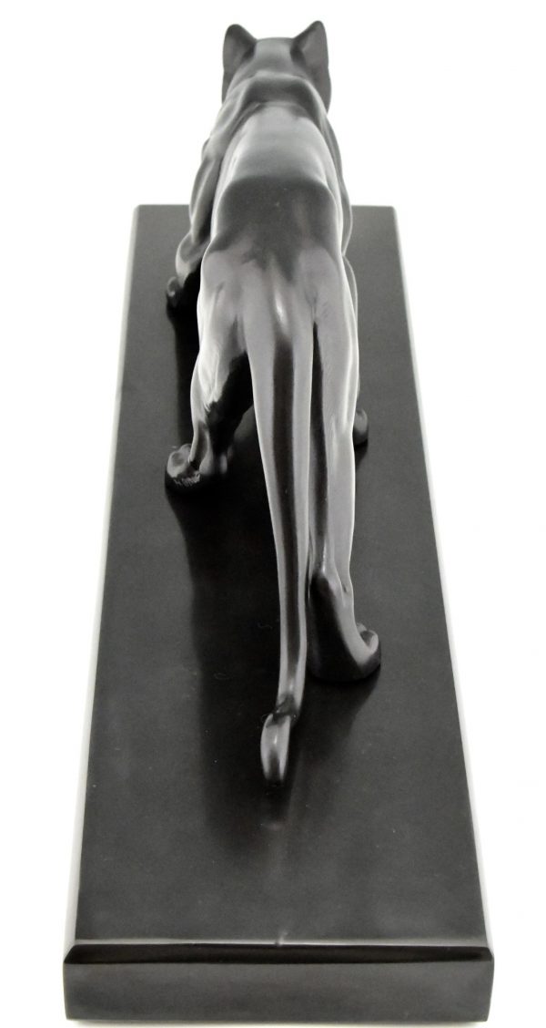 Art Deco sculpture of a panther