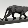 Art Deco sculpture of a panther