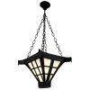 Art Deco hanglamp met pelikanen