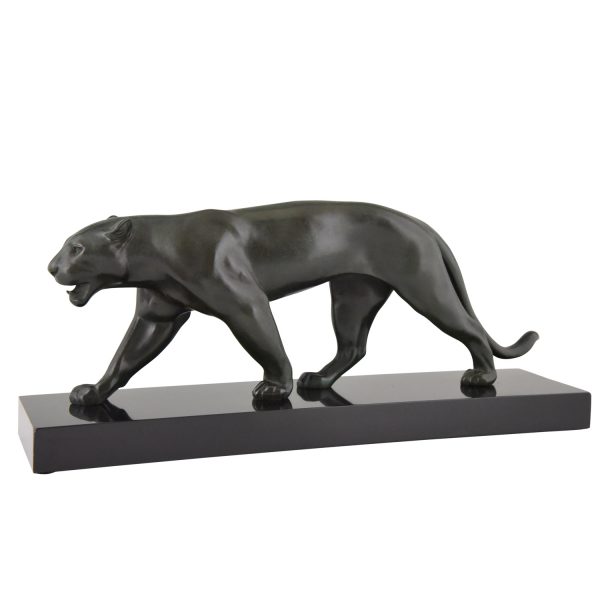 Art Deco sculptuur lopende panter