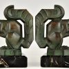 Art Deco squirrel bookends