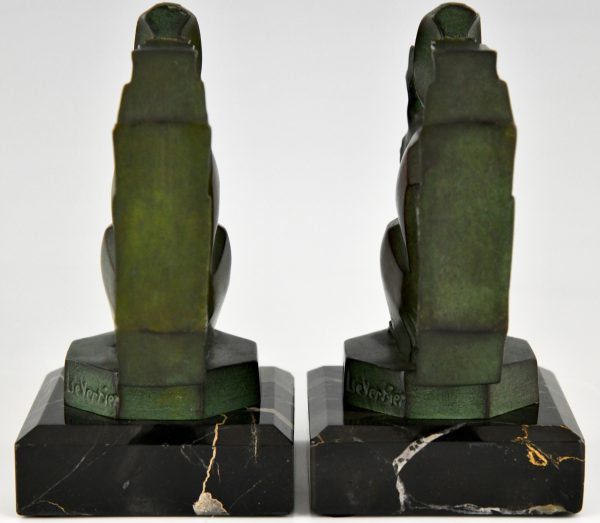 Art Deco squirrel bookends