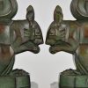 Art Deco squirrel bookends