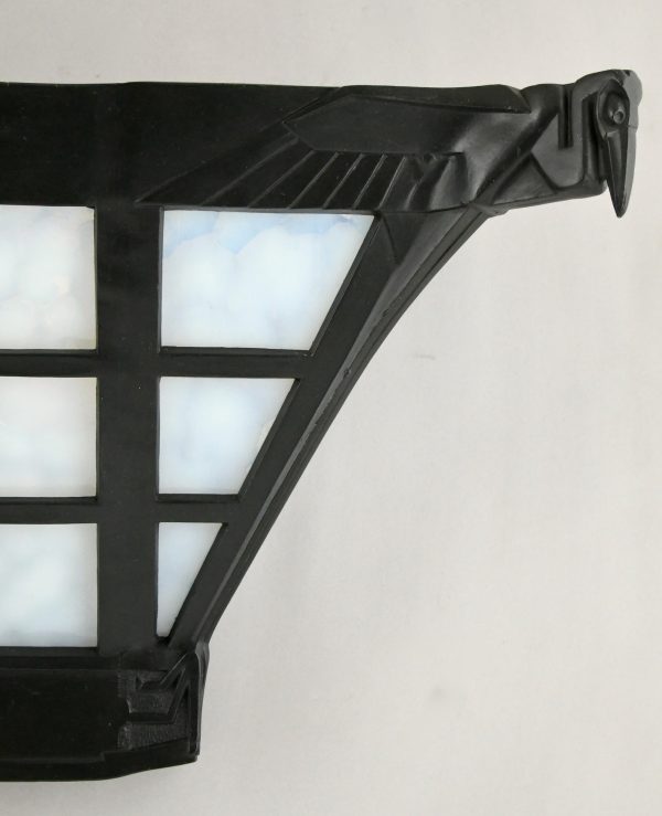 Art Deco wandlamp met pelikanen