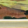 Art Deco olieverf schilderij landschap Ardennen