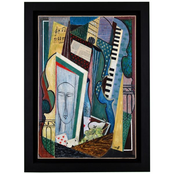 Gemälde Komposition Kubistisch Modigliani