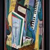 Gemälde Komposition Kubistisch Modigliani