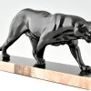 Art Deco sculptuur zwarte panter