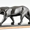 Art Deco sculptuur zwarte panter