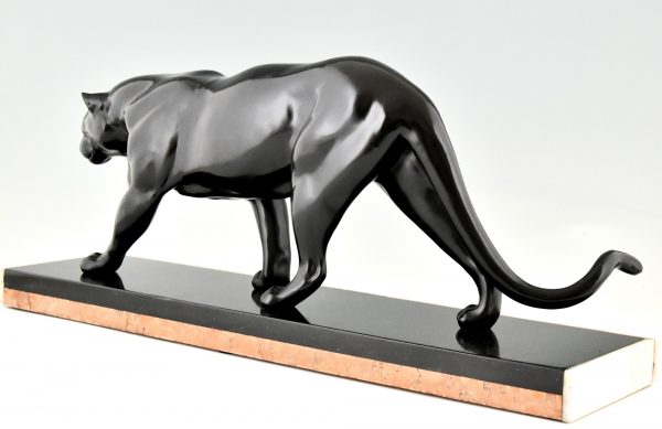 Art Deco sculptuur zwarte panter