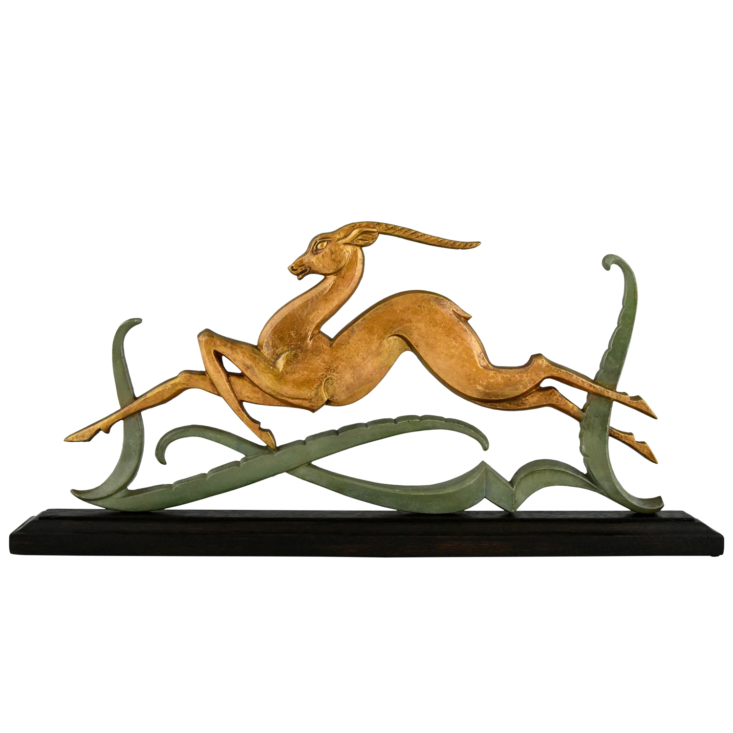 Art Deco Skulptur springendes Reh Art Deco Skulptur springendes Reh