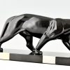 Art Deco sculpture of a panther.