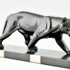 Art Deco sculpture of a panther.