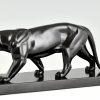 Art Deco sculpture of a panther.