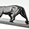 Art Deco sculpture of a panther.