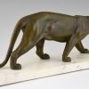 Art Deco sculpture of a panther