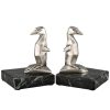 Buchstütze Art Deco Bronze Pinguin