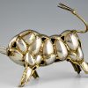 Stier, grote sculptuur gemaakt van bestek