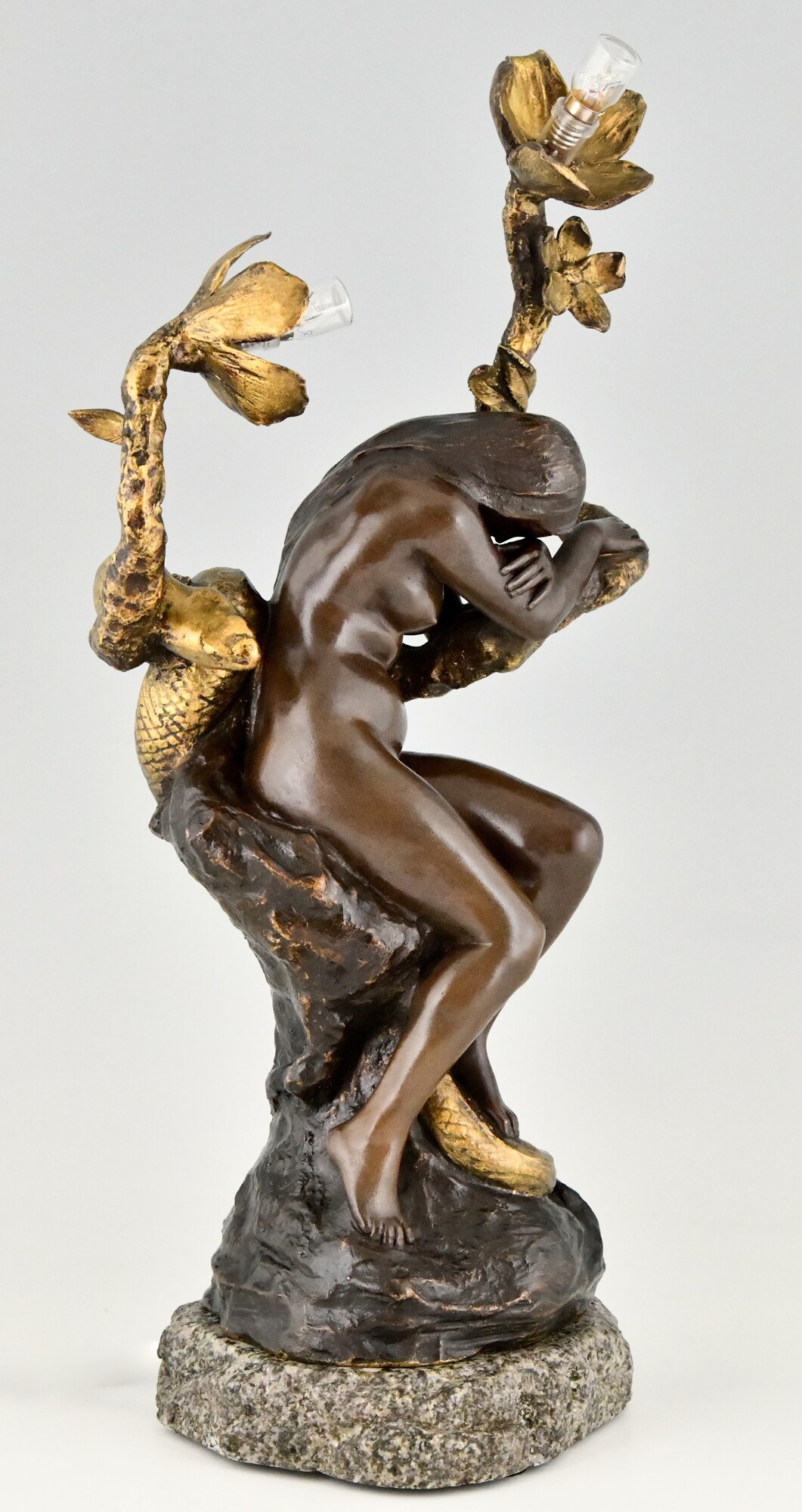 Bronze Nude Lamp