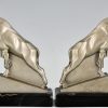 Art Deco Ibex or ram bookends