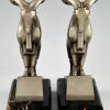 Art Deco Ibex or ram bookends