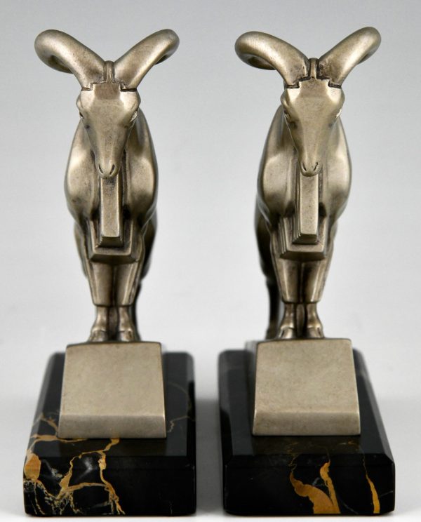 Art Deco Ibex or ram bookends