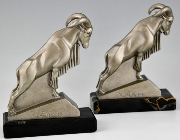 Art Deco Ibex or ram bookends