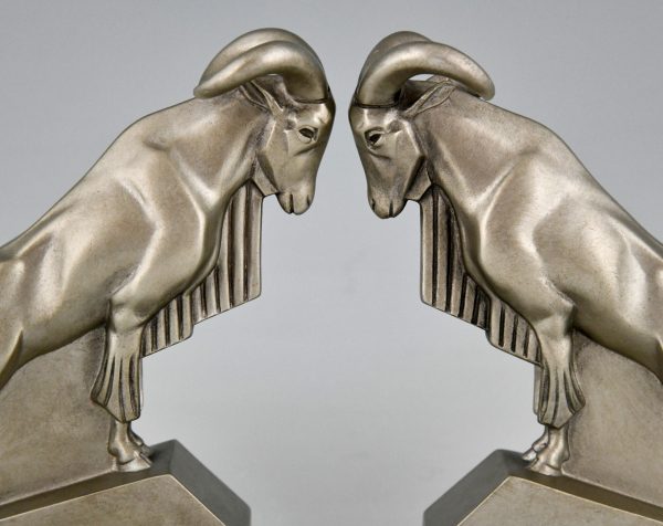 Art Deco Ibex or ram bookends