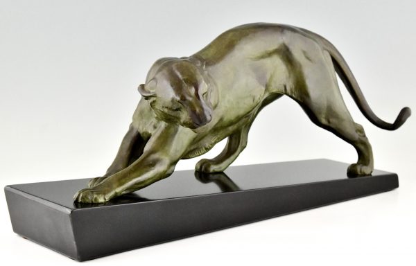 Art Deco sculpture of a panther