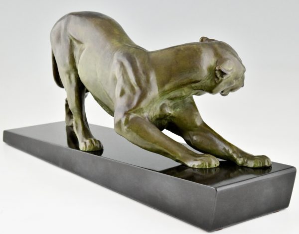 Art Deco sculpture of a panther