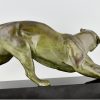 Art Deco sculpture of a panther