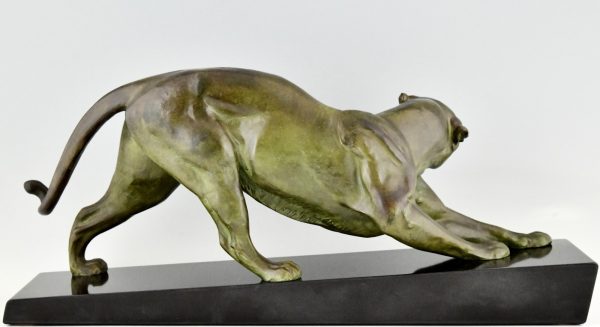 Art Deco sculpture of a panther