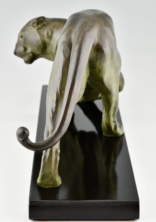 Art Deco sculpture of a panther