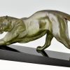 Art Deco sculpture of a panther