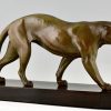 Art Deco sculpture of a panther