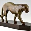 Art Deco sculpture of a panther