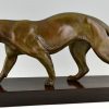 Art Deco sculpture of a panther