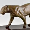 Art Deco sculpture of a panther