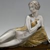 Art Deco Bronze Skulptur Frauenakt TEST DE