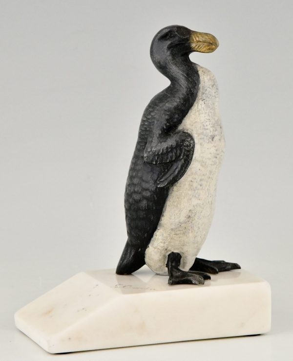 Serre-livres Art Déco Pingouins