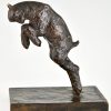 Art Deco bronze lamb bookends