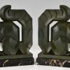 Art Deco squirrel bookends, largest size