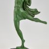 Art Deco Skulptur einer Tänzerin Allégresse