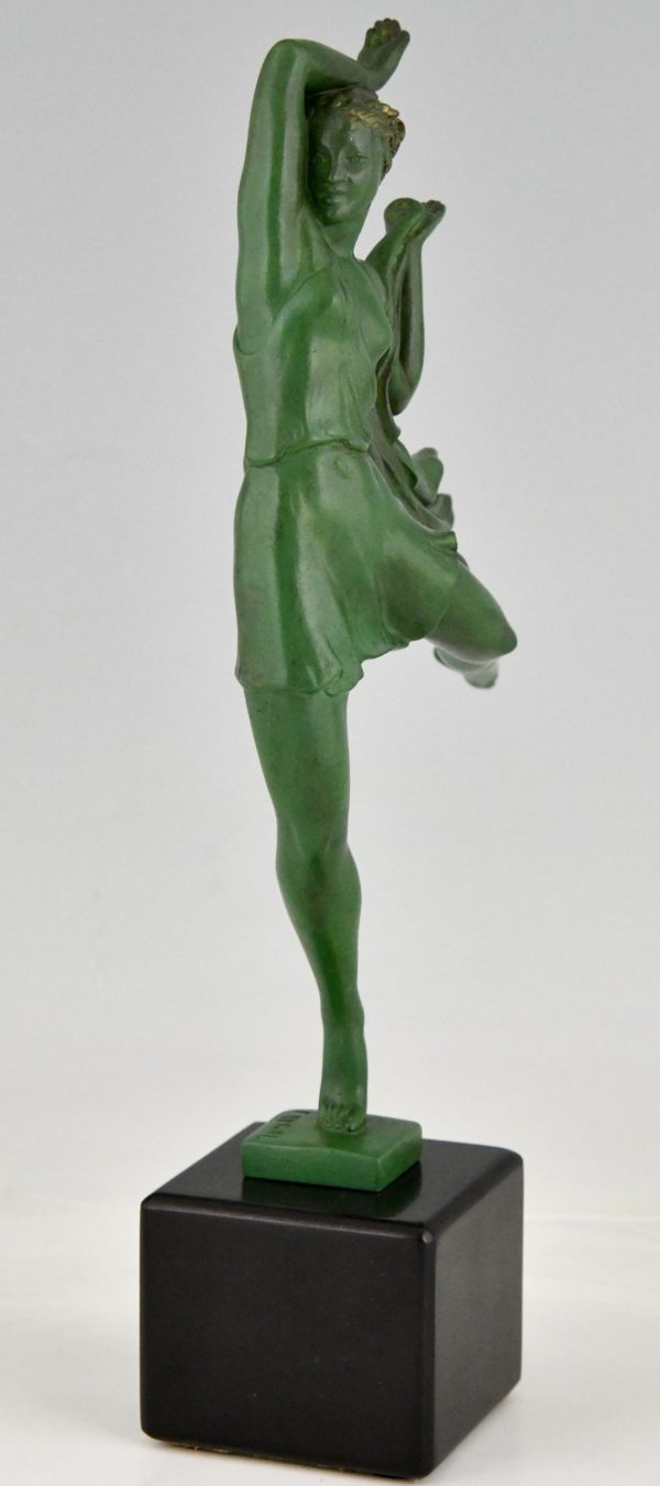 Art Deco sculpture of a dancer  Allégresse