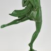 Sculpture Art déco d’une danseuse Allégresse