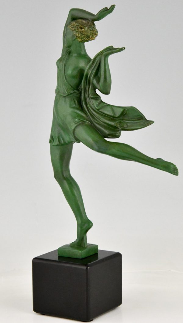 Art Deco sculpture of a dancer  Allégresse