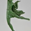 Art Deco beeldje van een danseres Allégresse