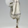 Art Deco lamp sculpture dancer with ball.